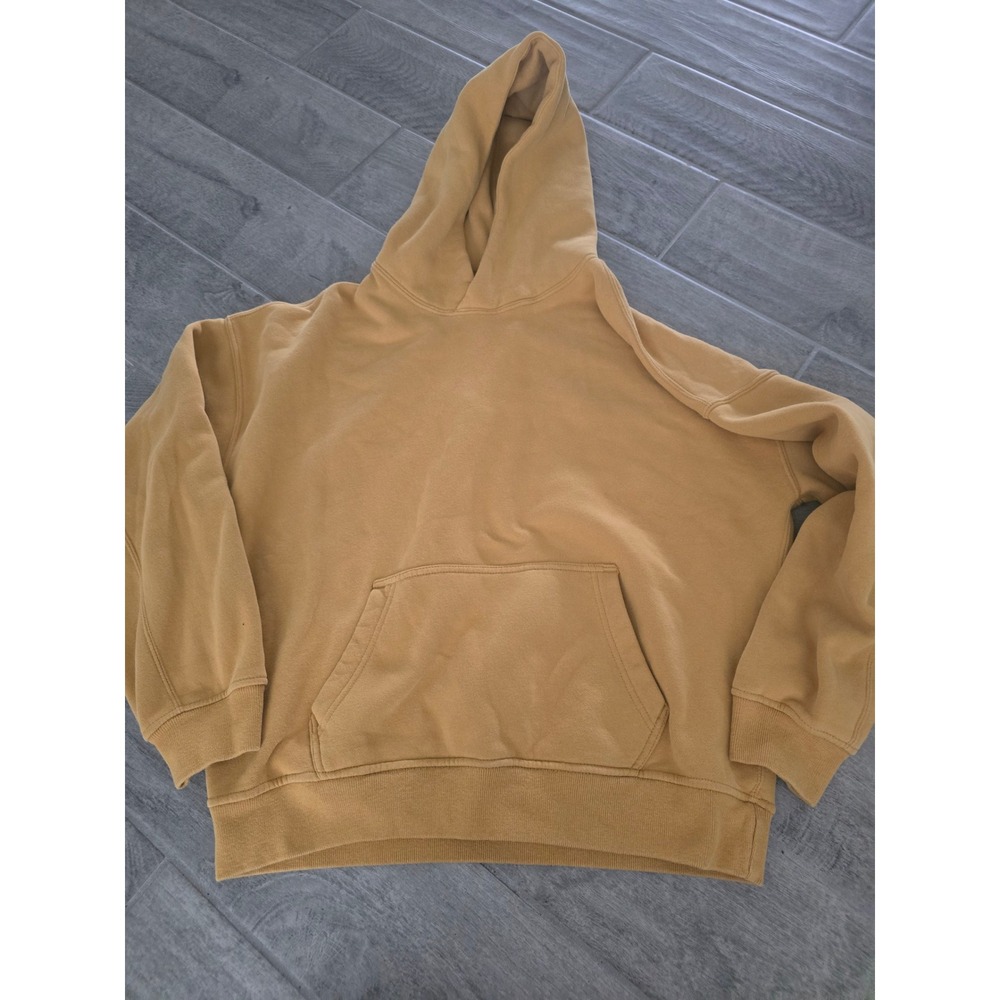 Abercrombie & Fitch Soft A&F Essentials Oversized Hoodie Mustard Yellow Small